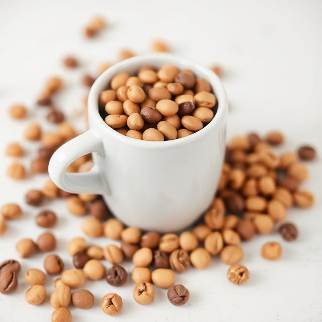 A close-up of high-quality roasted coffee beans.